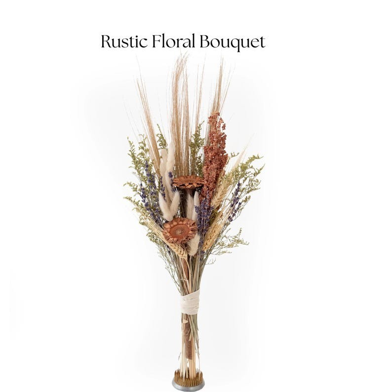 Boho Dried Flower 18″ Bouquets, Dried Flowers, Home Decor