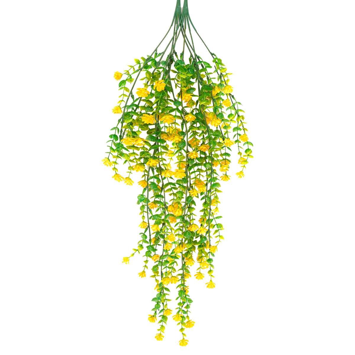2pc Artificial Hanging Plant Fake Eucalyptus Leaf Vine Home Garden Wedding Decor