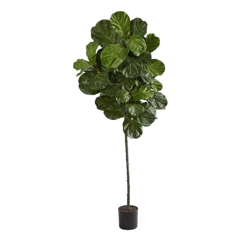 Nearly Natural 6.5ft Fiddle Leaf Artificial Tree in Green