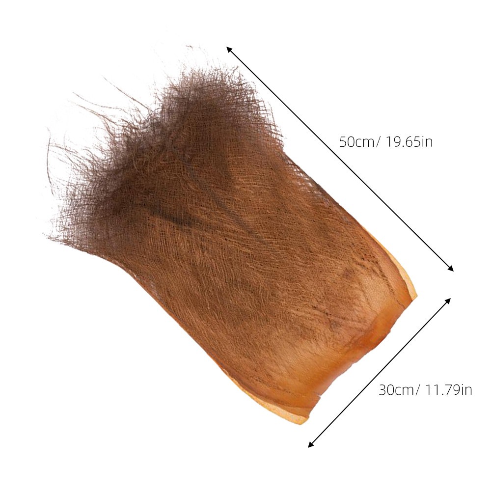 5 Sheets Brown Natural Palm Fiber Garden Decor for and Home Decorations