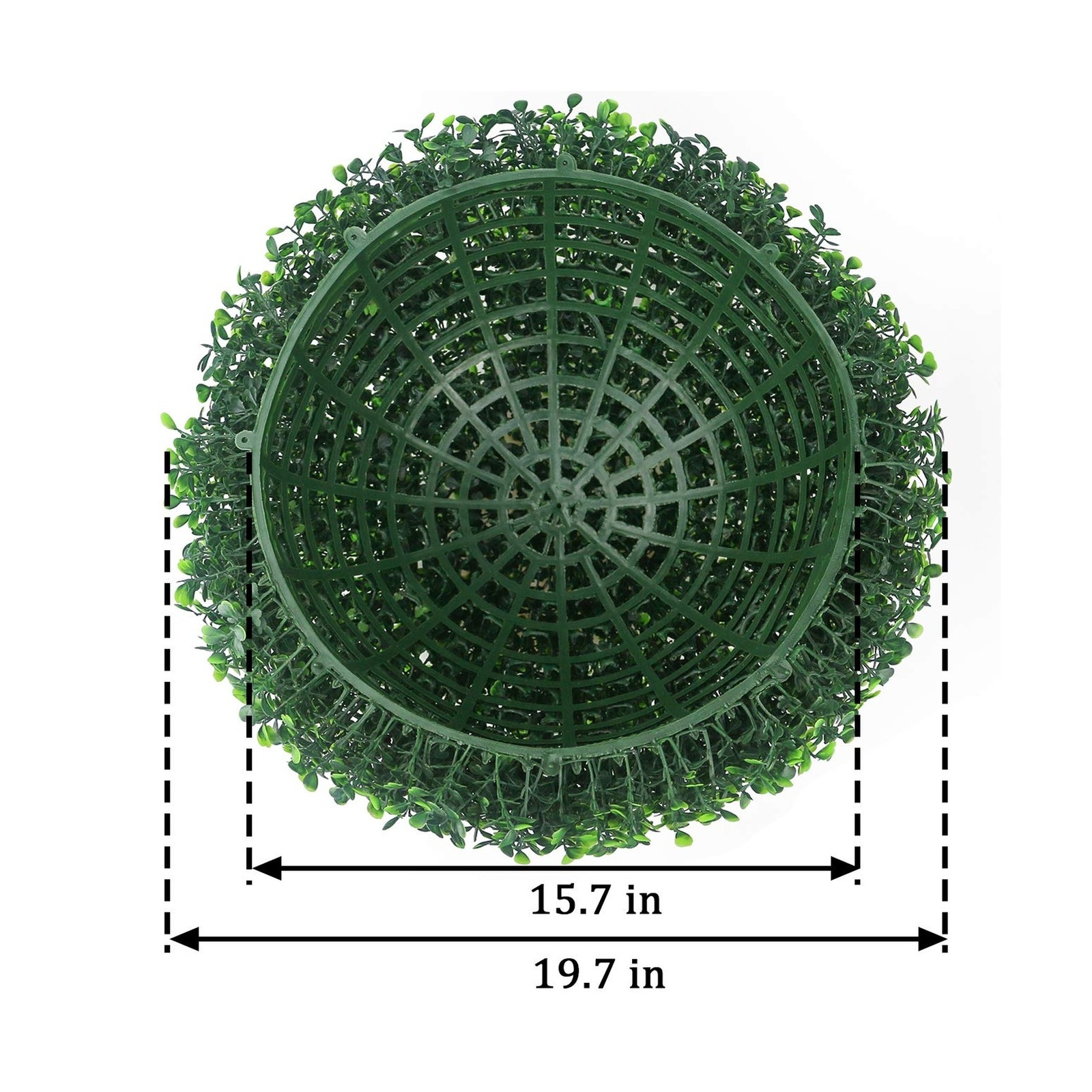 Sunnyglade 2 PCS 19.7 inch 4 Layers Artificial Plant Topiary Ball Faux Boxwoo…