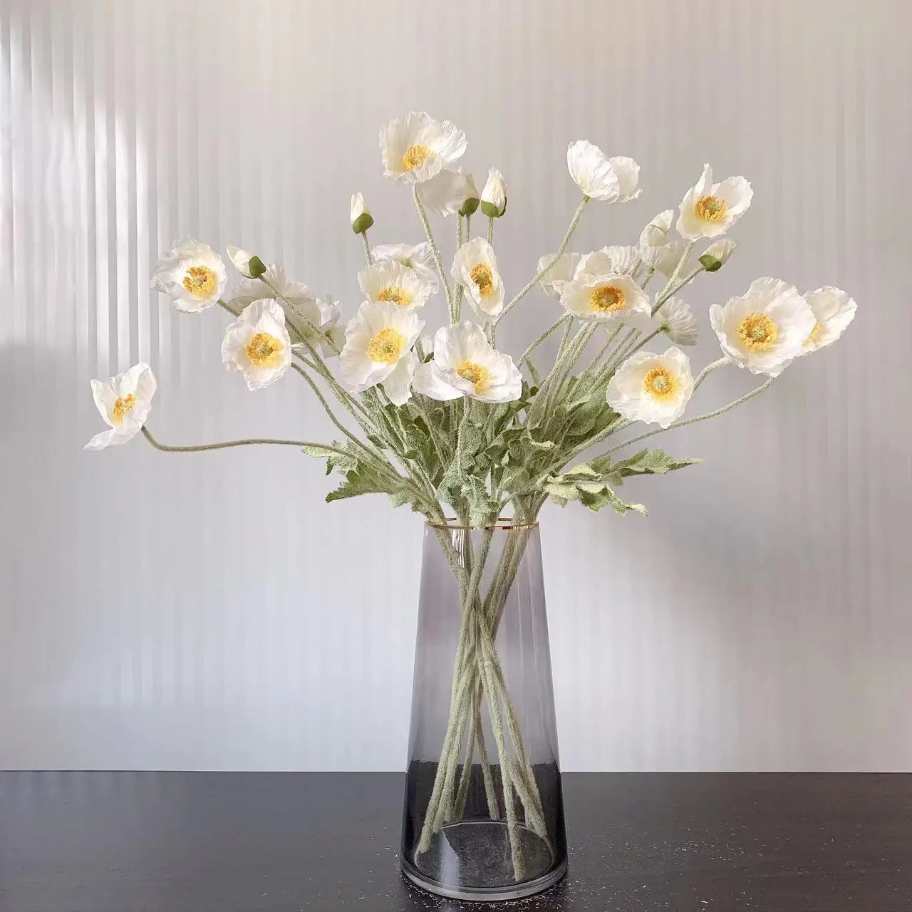 4 Head Artificial Flowers Bouquet Poppy Fake Flowers for Home Decor Garden Party
