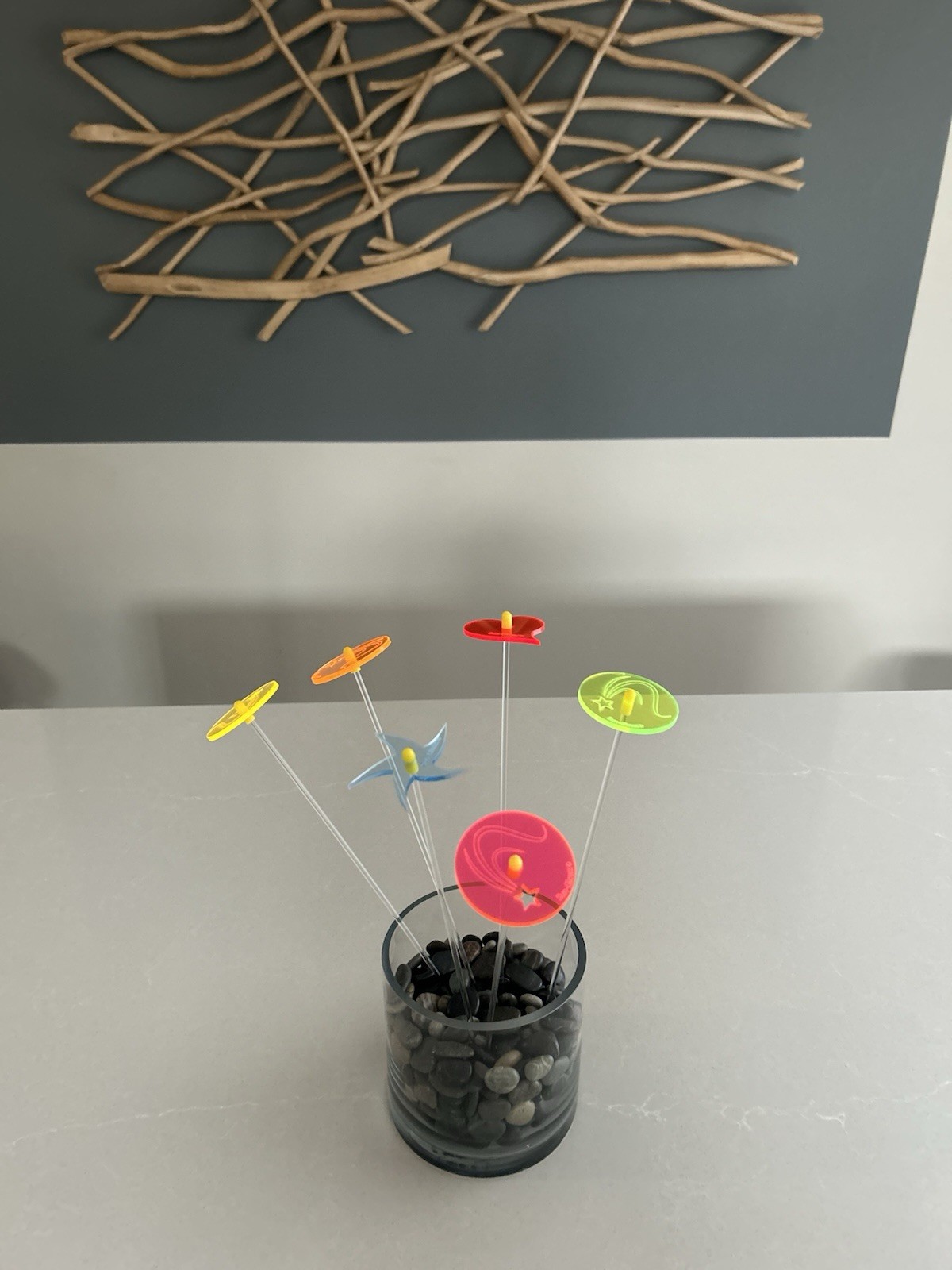 Florescent Art For Potted Plants Or Fresh Floral By Sun-Glowz