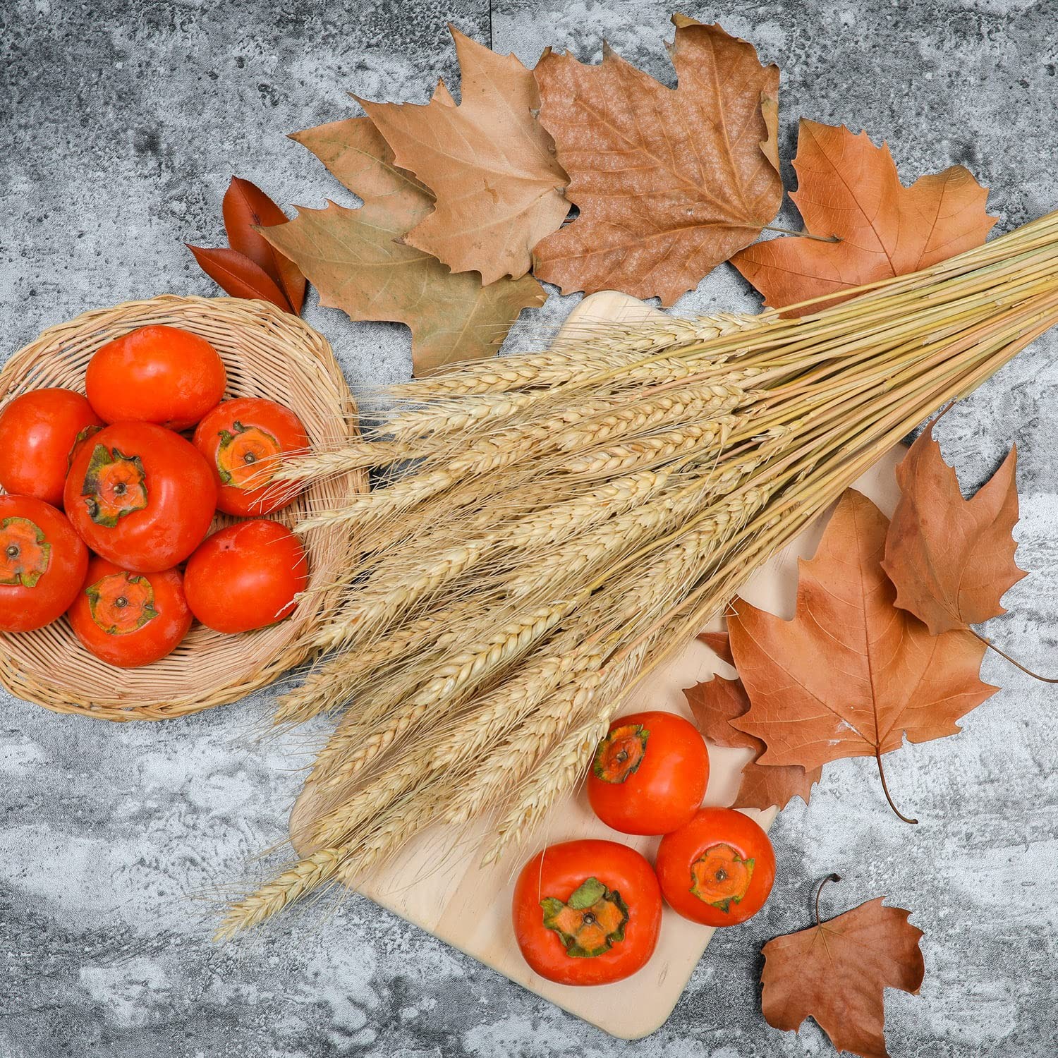 Dried Wheat Stems 100PCS Natural Wheat Bundle Home Decor Crafts