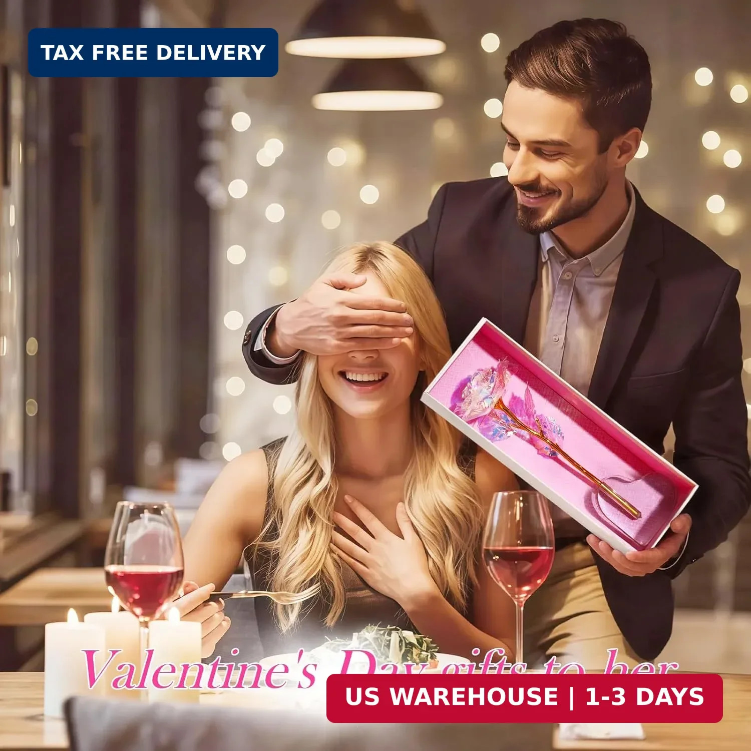 Mothers Day Mom Gifts for Women Grandma, Artificial Forever Birthday Flowers Gal