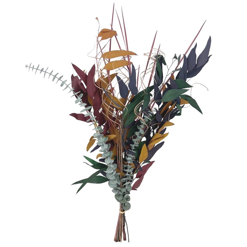 Dried Eucalyptus Bouquet Multi Bunch Natural Decor Arrangement Indoor Floral Art