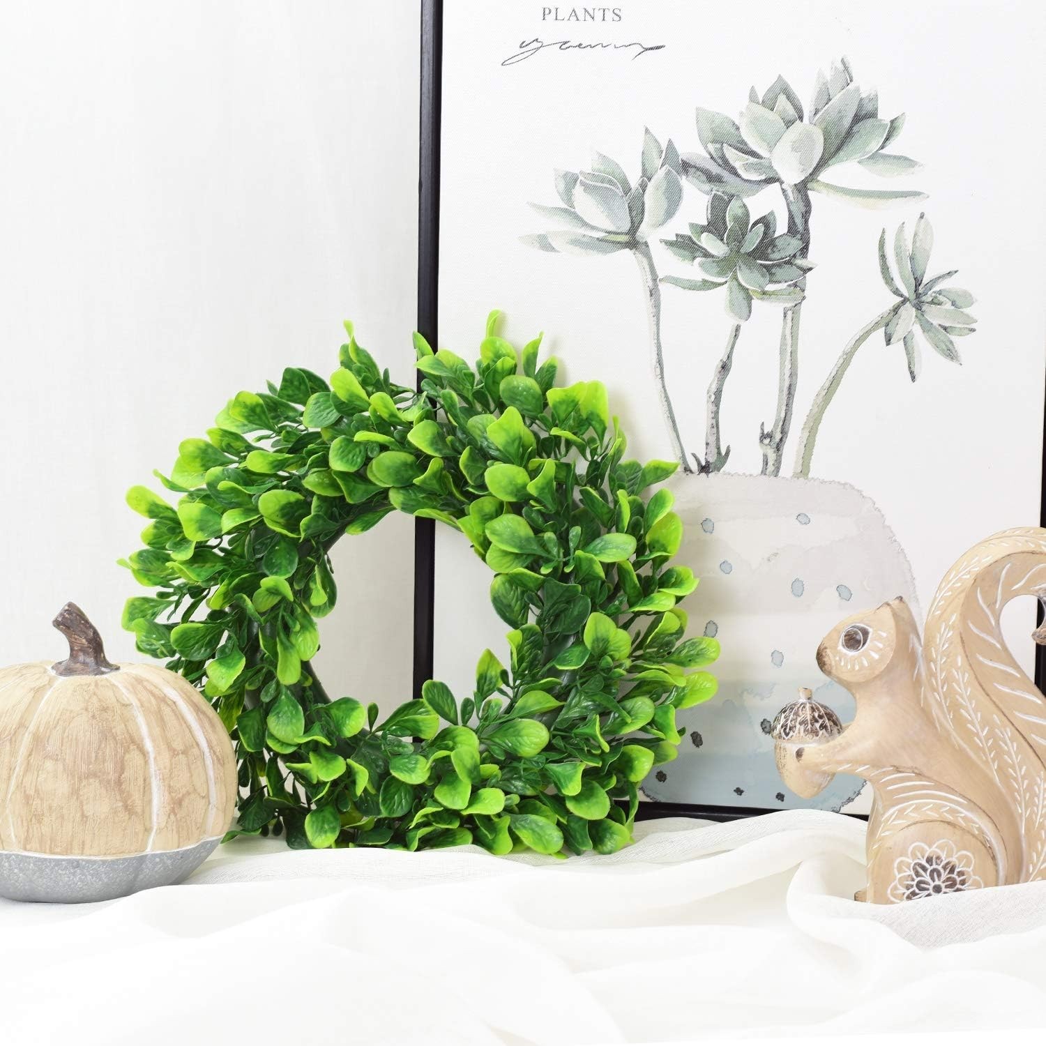 Luxury 10″ Artificial Boxwood Wreath – Perfect for Every Occasion and Season