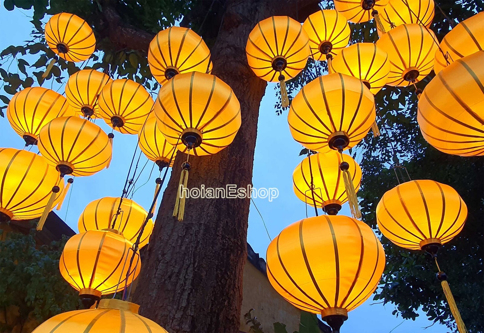 Set 30 Vietnam Silk Lanterns 35cm Restaurant decor Outdoor Garden Party decor