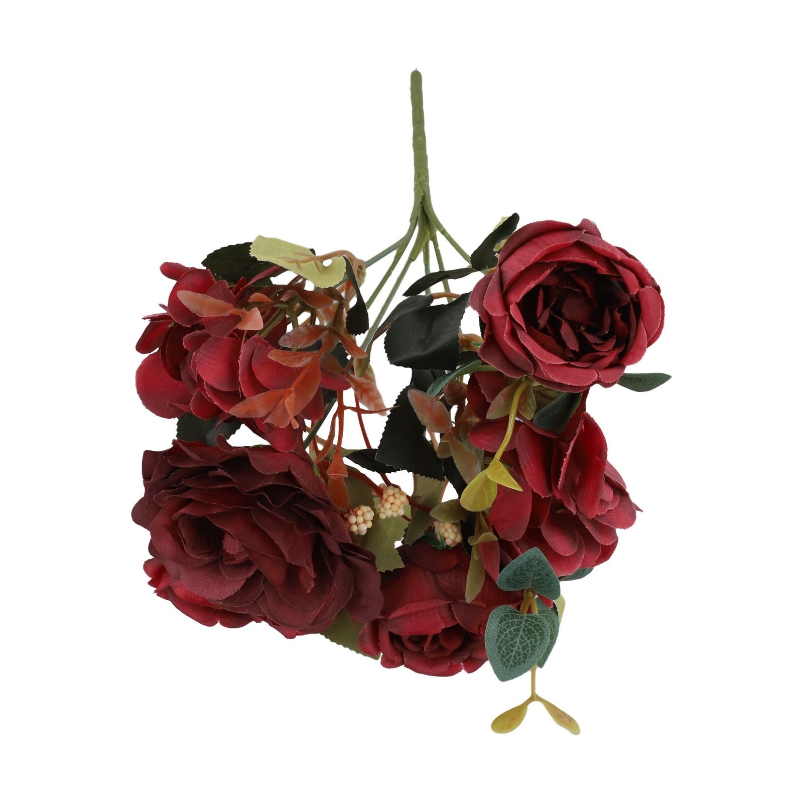 Silk Flowers Artificial Peony Bouquet for Autumn For Weddings and Decor