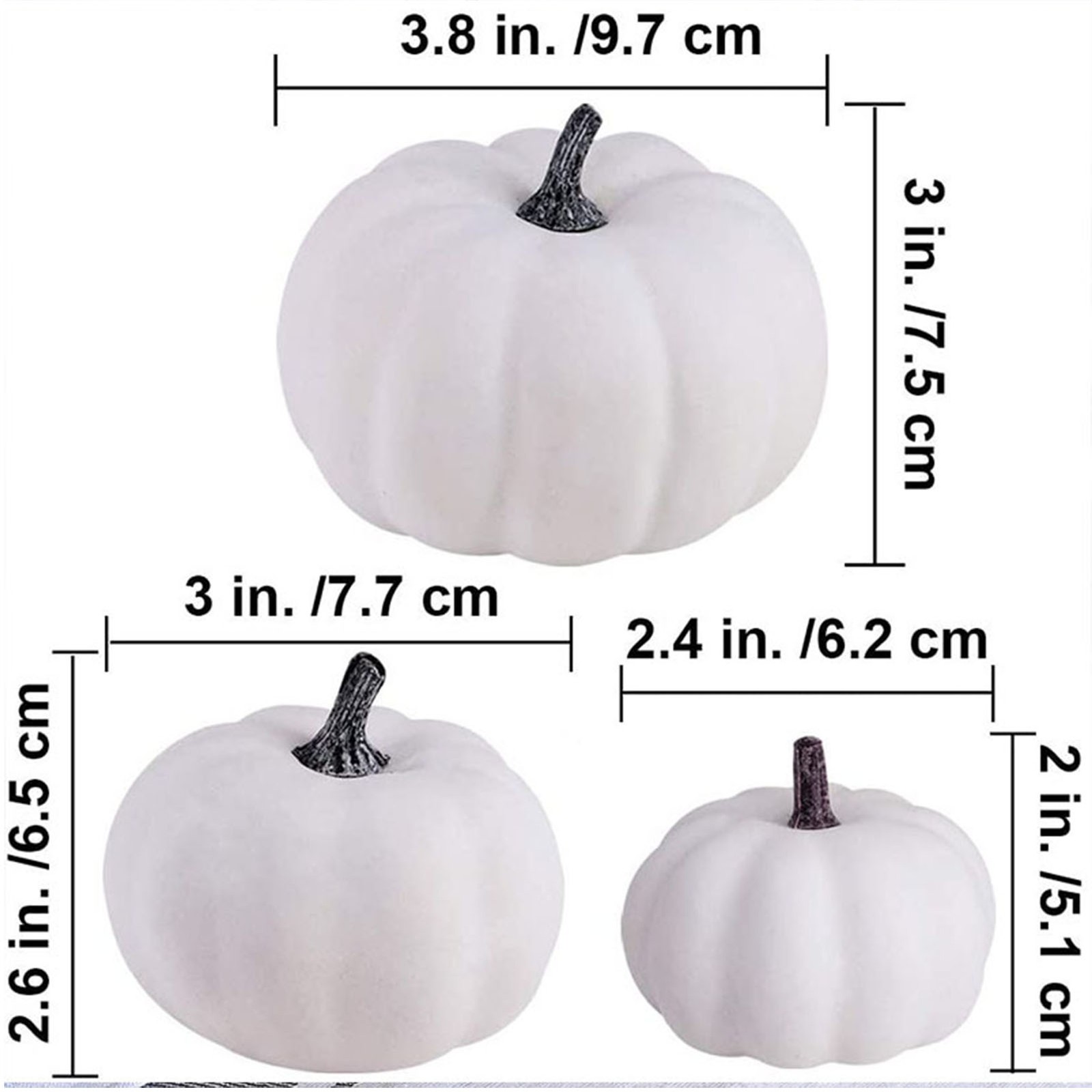 12Pcs Lifelike Artificial Pumpkins For Fall Harvest Party Decor