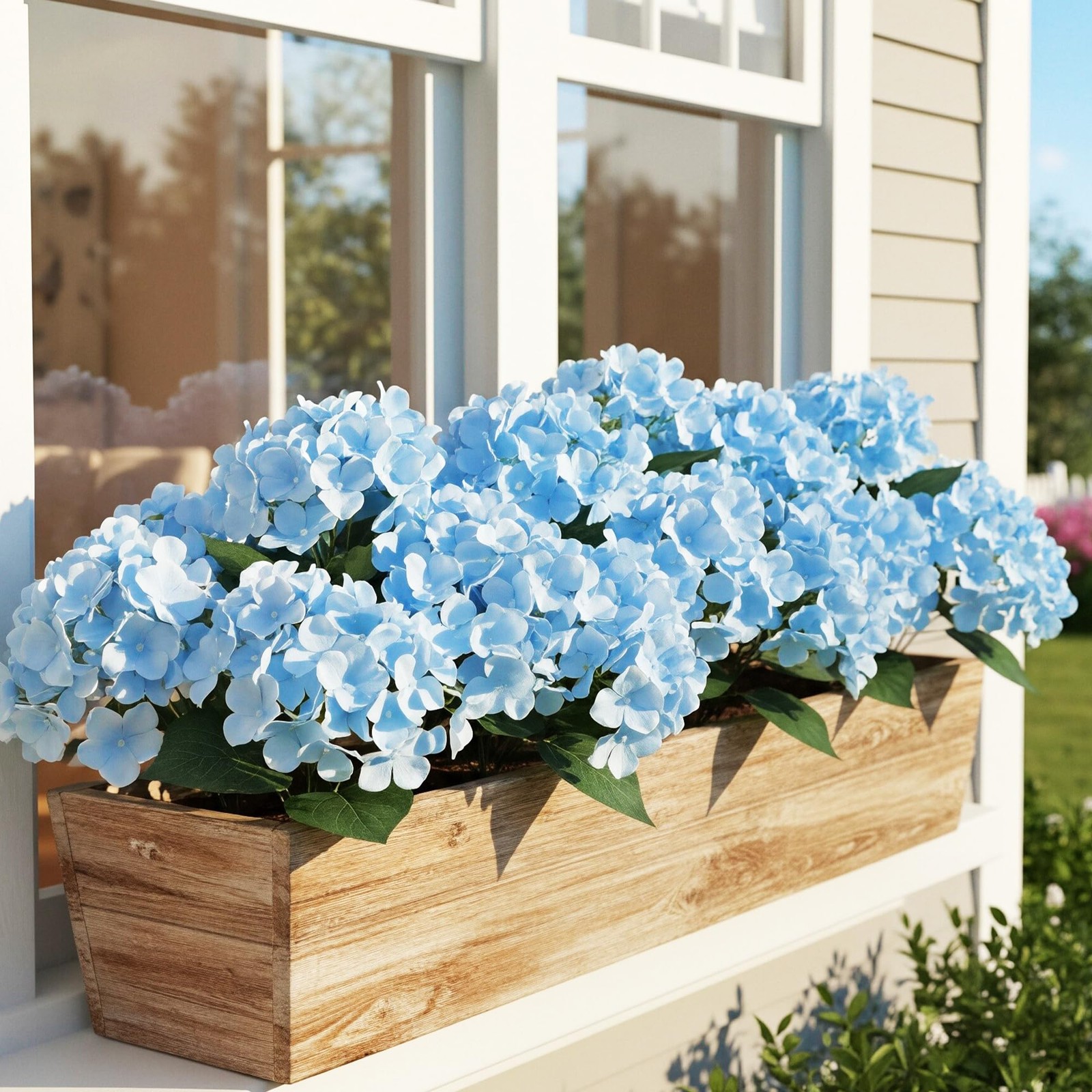 Auihiay 6 Bundles Hydrangea Artificial Flowers for Outdoors and Indoor, Bulk …