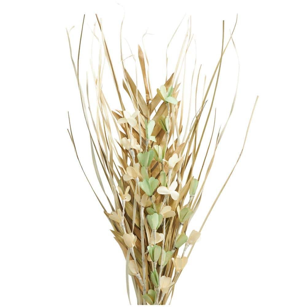 Tall Floral Grass Bouquet Palm Leaf Natural Foliage with Green Accents (One Bund