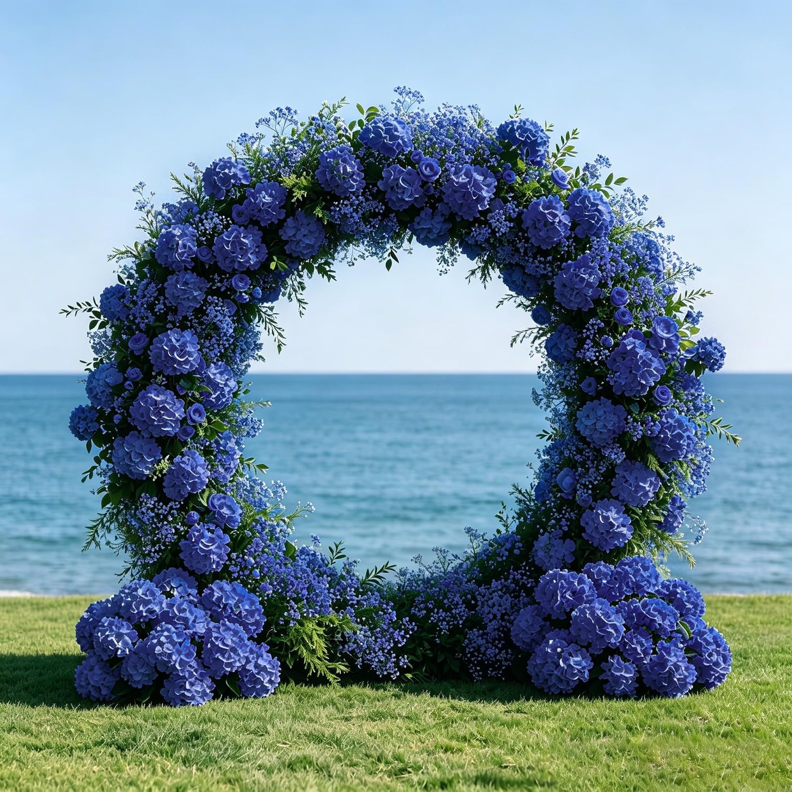 10pcs Hydrangea Artificial Flowers Bulk Heads with Stems Fade-Resistant Reusa…