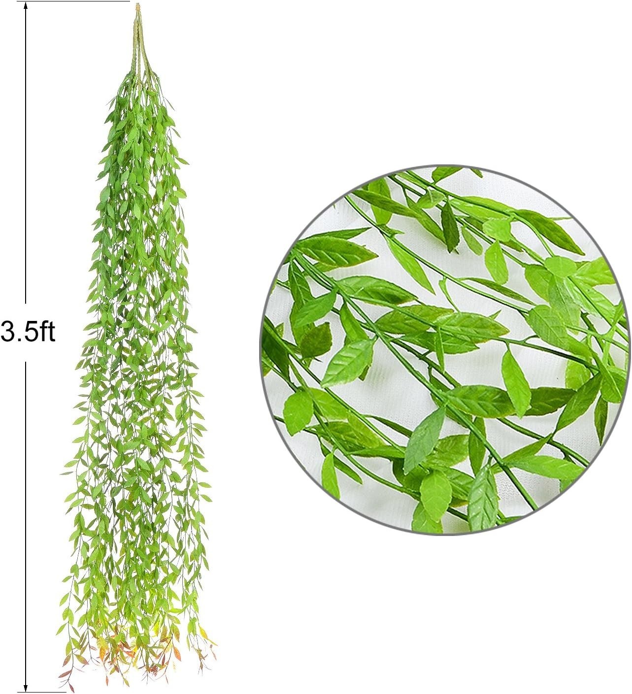 Naturalistic 6PCS Artificial Greenery Vines – Durable Decor for Any Occasion