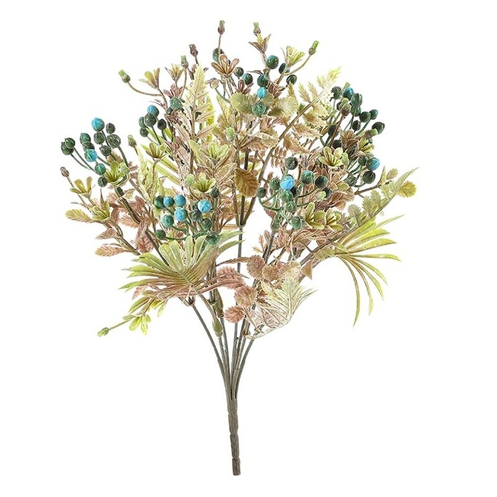 Artificial Banana Leaf Milan Grass Bouquet Plastic Flowers for Home Decor