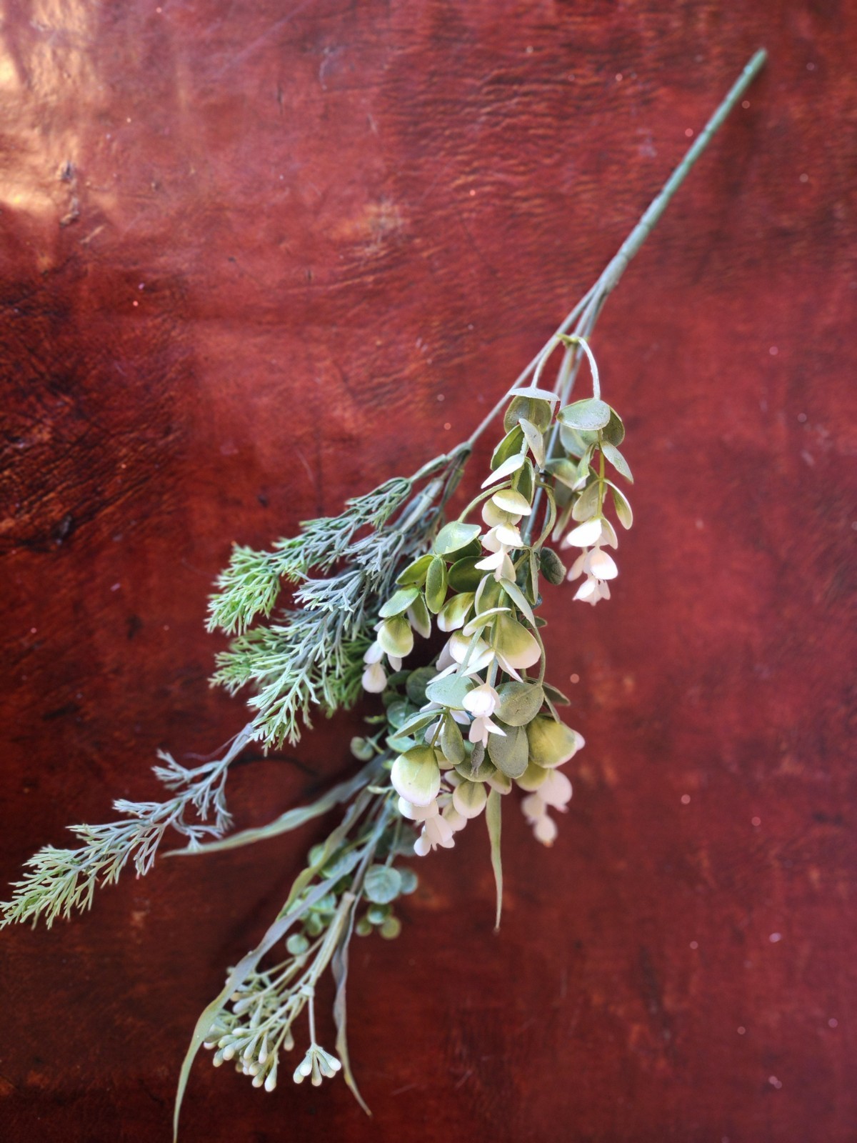 19” Eucalyptus Springerii Seeded Cluster • Faux Greenery Stem