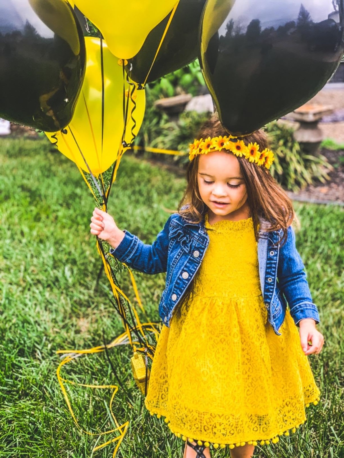 Floral Fall Yellow Sunflower daisy crown