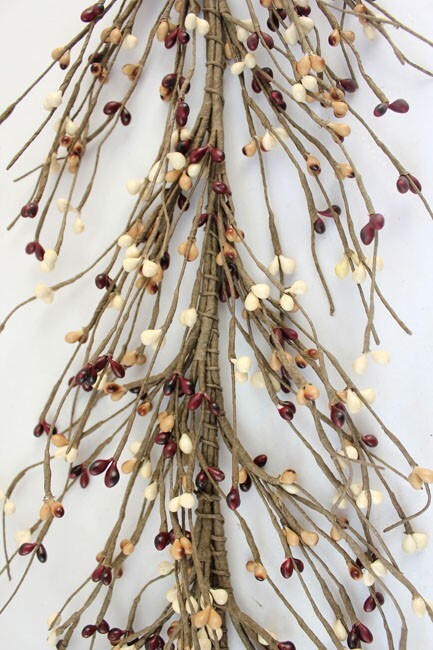 EV-C26 Pip Berry Garland in Mustard, Burgundy and Cream Color