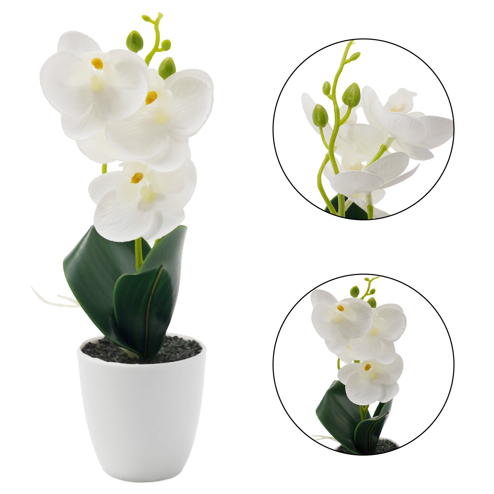 Silk Artificial Fake Orchid Flower Potted Plant Bonsai Party/Garden/Home Decor