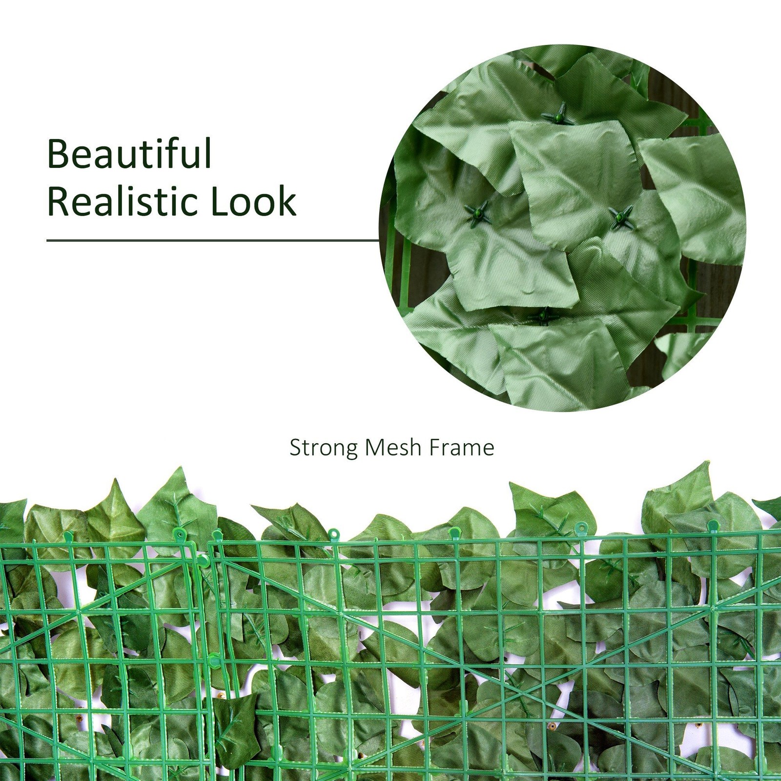 All-Season Artificial Ivy Wall 118x39in Waterproof Windproof Backdrop