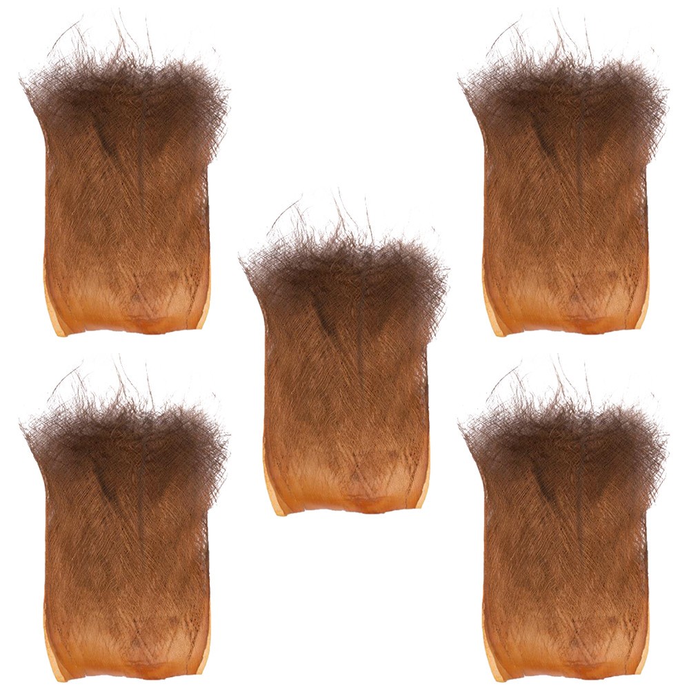 5 Sheets Brown Natural Palm Fiber Garden Decor for and Home Decorations
