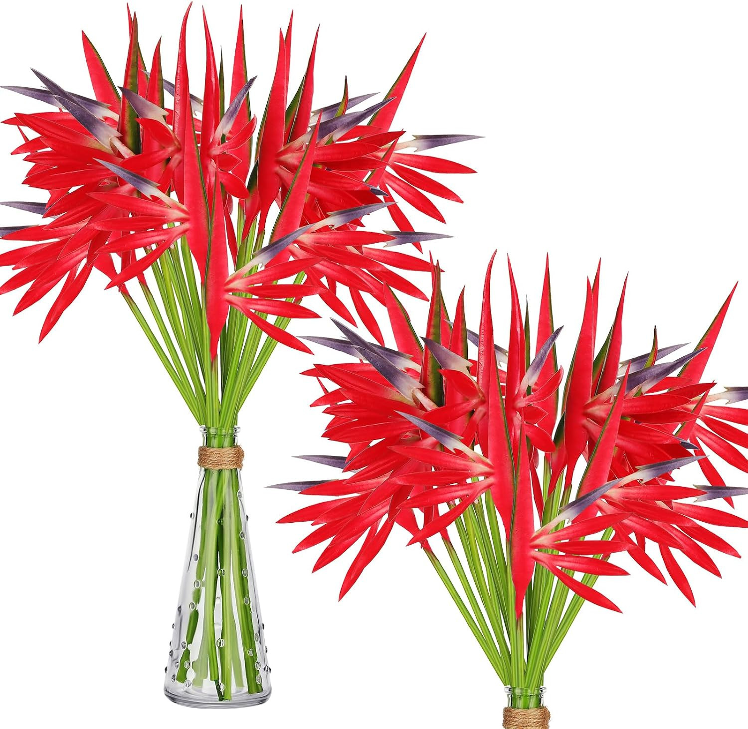20pcs Bird of Paradise Faux Flowers – Tropical Hawaiian Decor for Home & Wedding