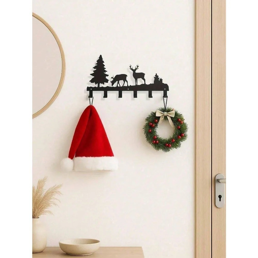 Matte Black Heavy Duty Rustproof Wall Hooks Entryway Kitchen Bathroom Organizer