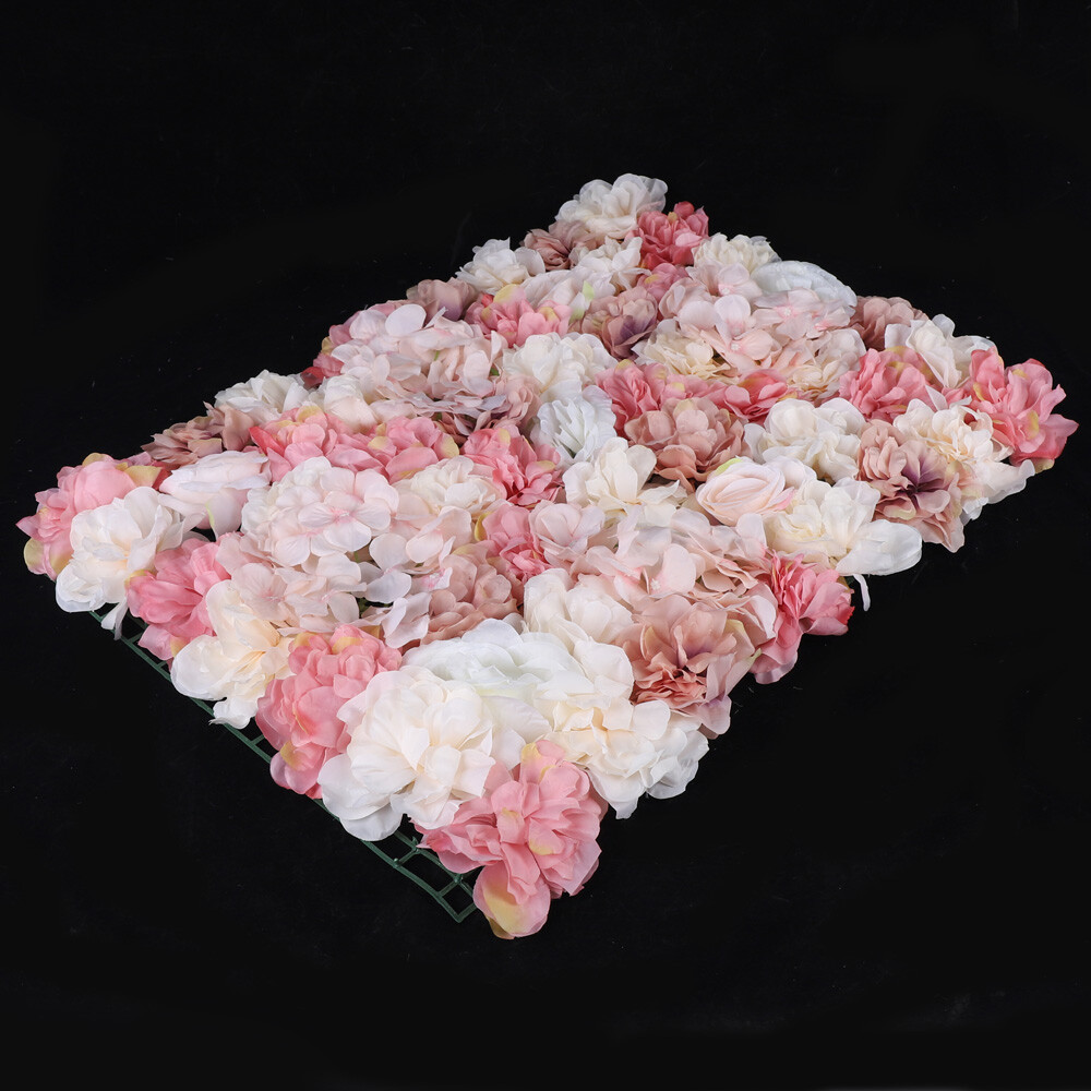 6pcs Artificial Flower Wall Panels Wall Mount 60*40 cm for Party Home Decor