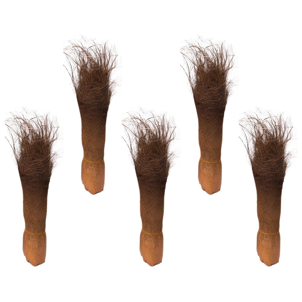 5 Sheets Brown Natural Palm Fiber Garden Decor for and Home Decorations