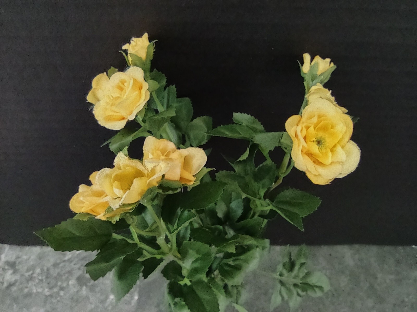 Mini rose bush arrangement silk flower arrangements