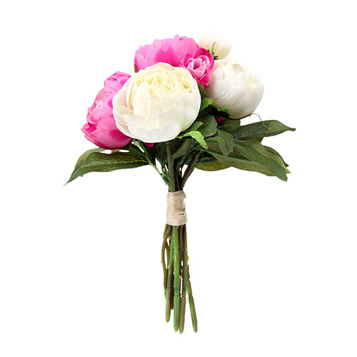 Artificial Peony Flowers – Bunches of 6 x 31cm Long Peonies – Many Colours