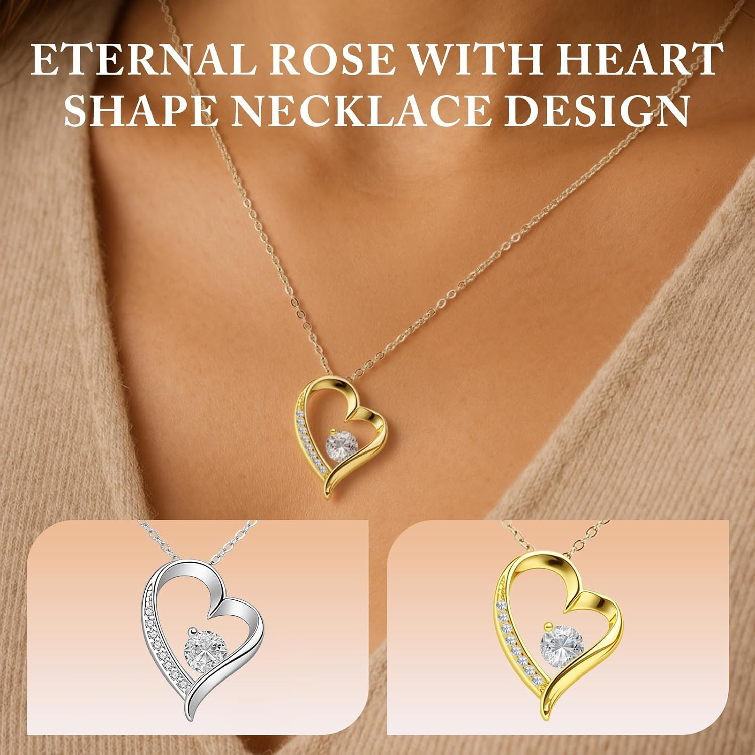 Forever Rose with Necklace – Romantic Gifts for Mom