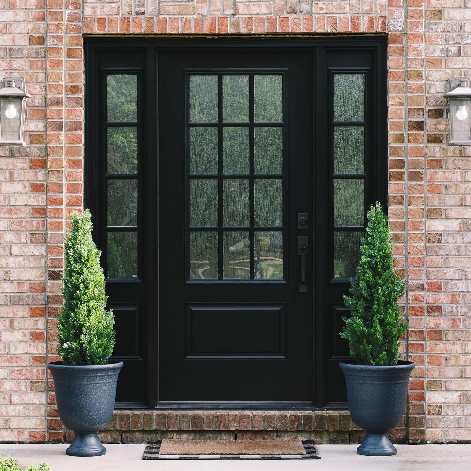 Faux Cedar Trees for Garden Decor – 2-Pack, UV Resistant