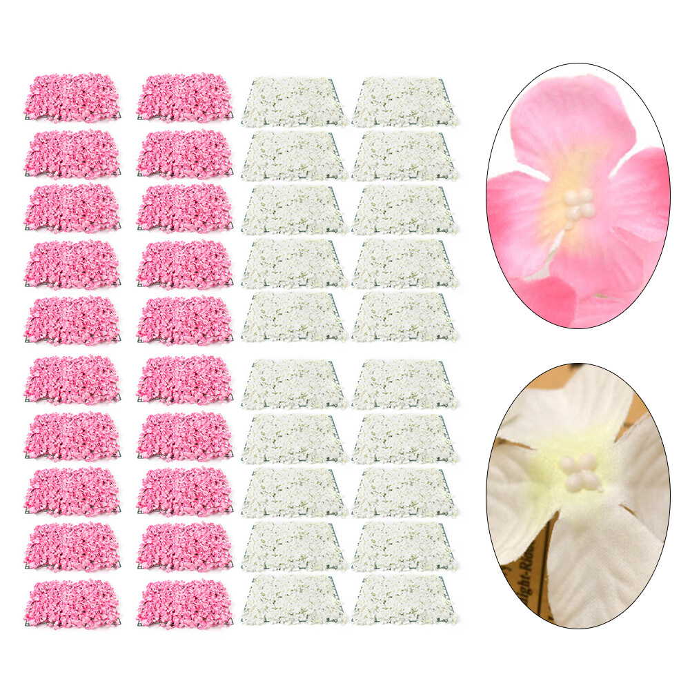 10/20Pcs Artificial Rose Flower Panel Bouquet Wedding Backdrop Floral Home Decor