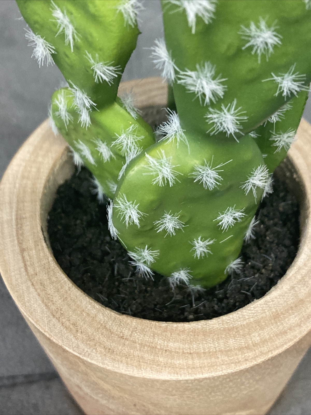 Threshold Tabletop Decor Faux Cactus Cacti in Wood Pot