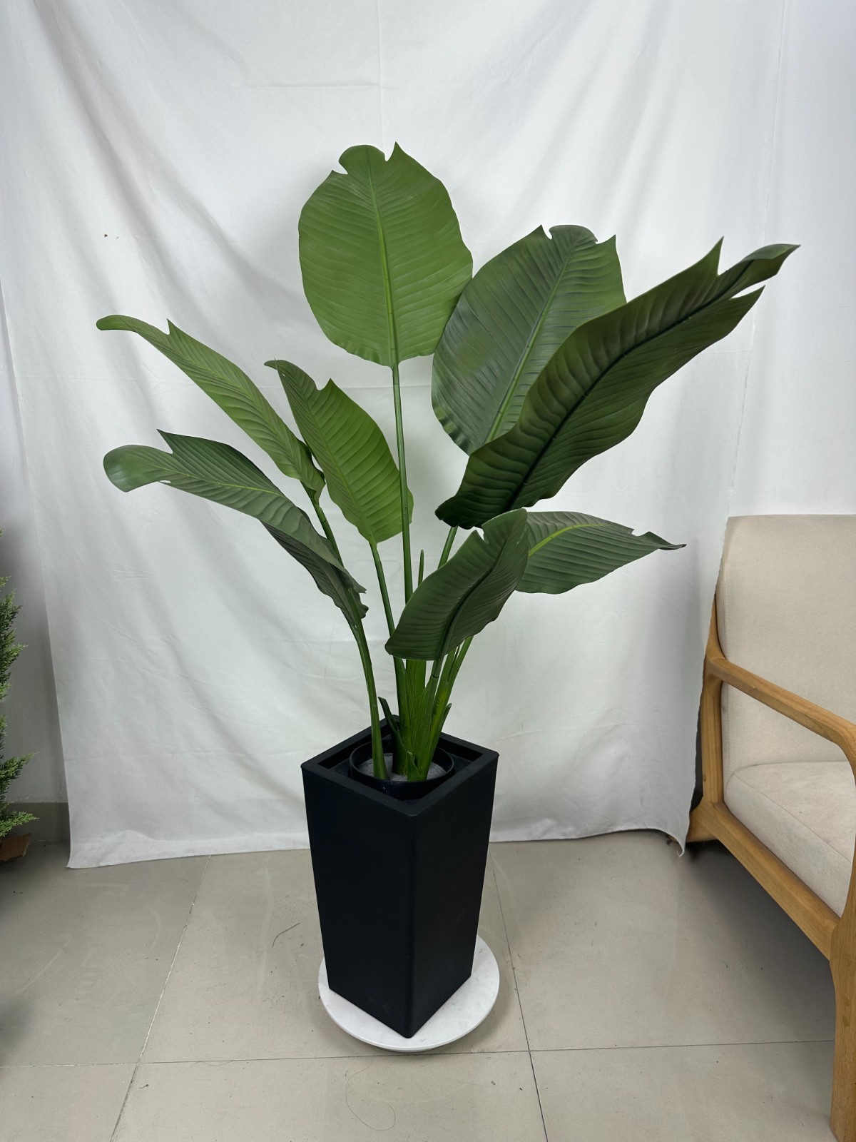 120cm Artificial Travelers Palm Large Bird of Paradise Floor Plant for HomeDecor