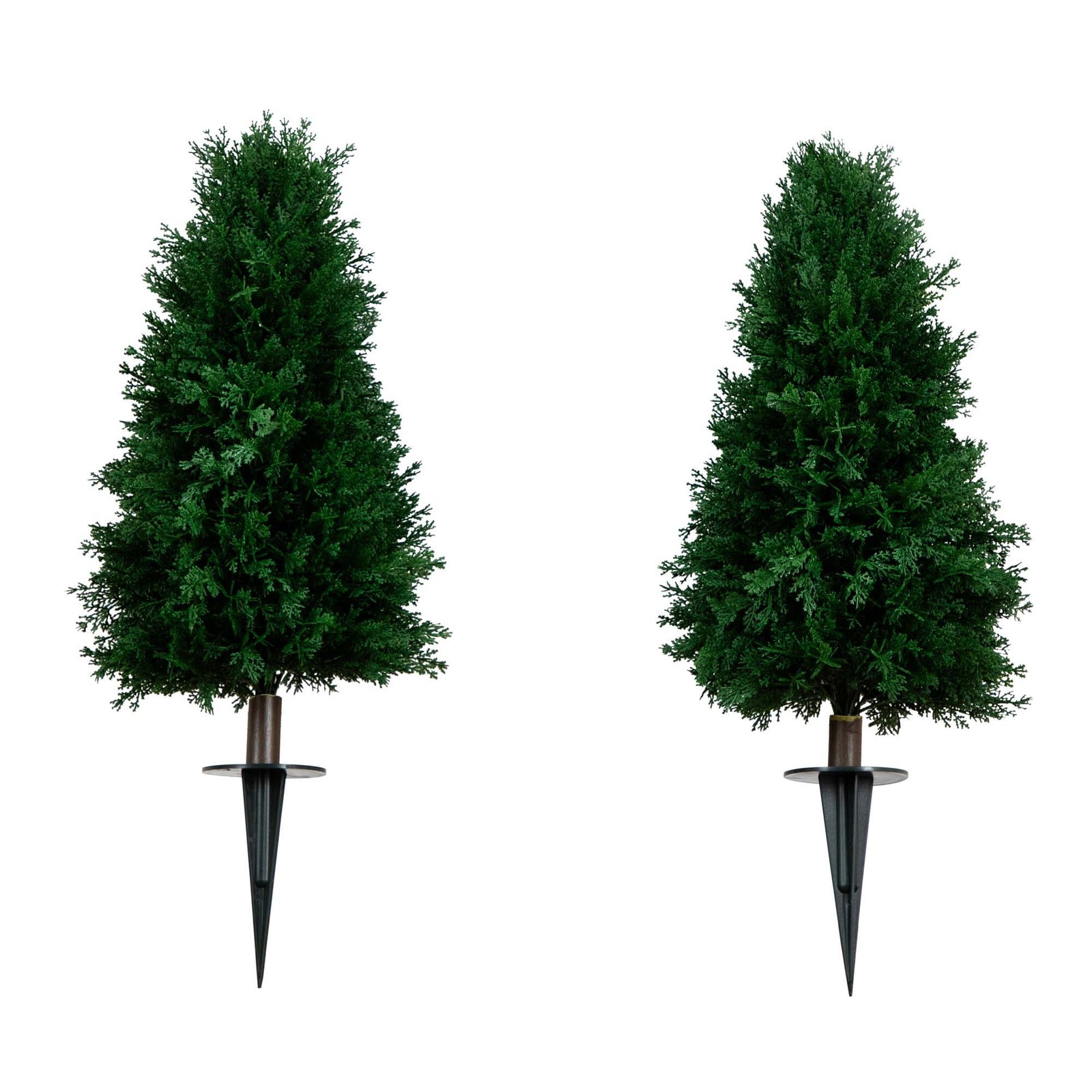 2.5ft. UV Resistant Artificial Cedar Plant W/ Integrated Ground Stake