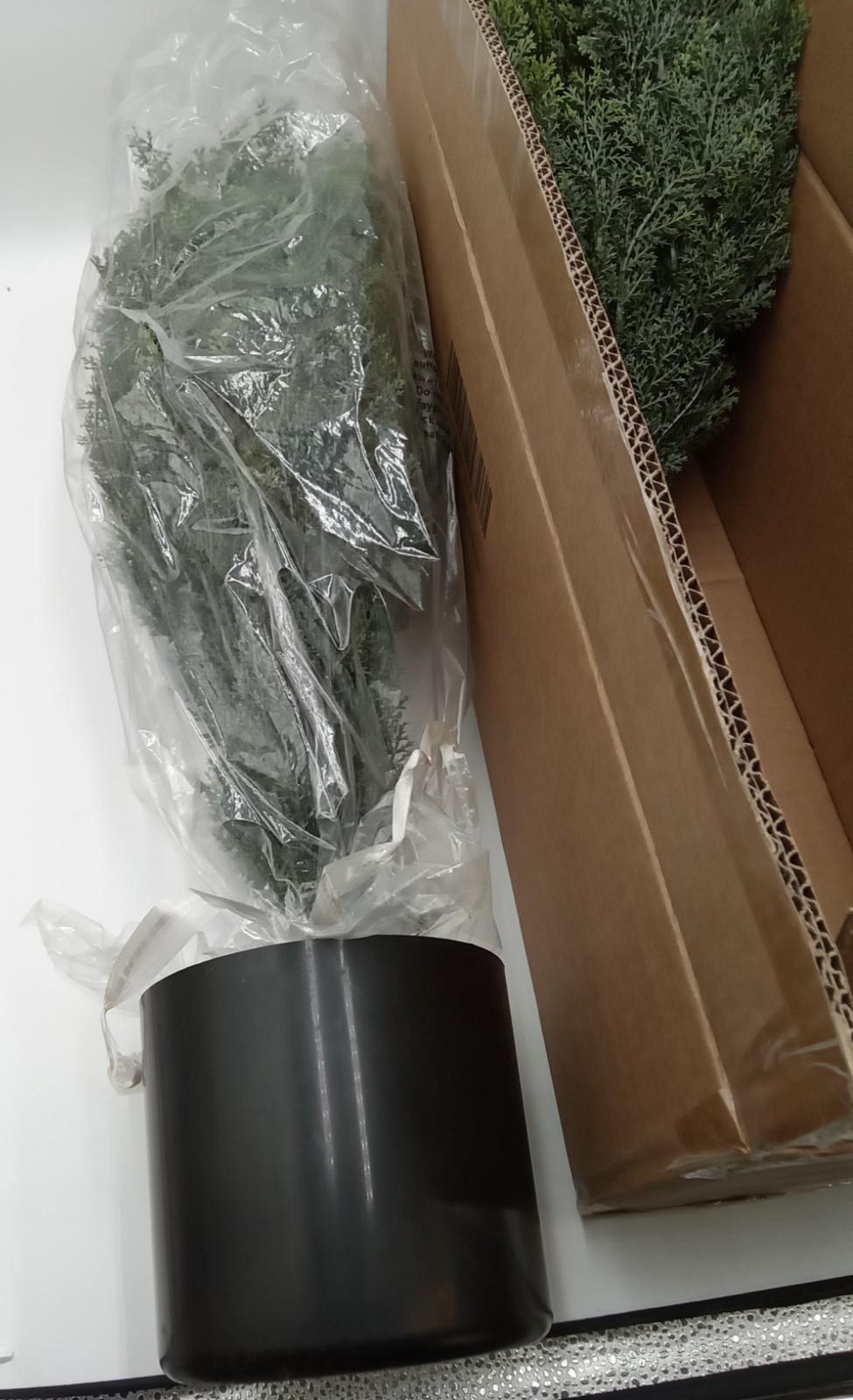 Silk Tree Warehouse Company Artificial Cedar Topiary Tree Faux Plant UV Rated