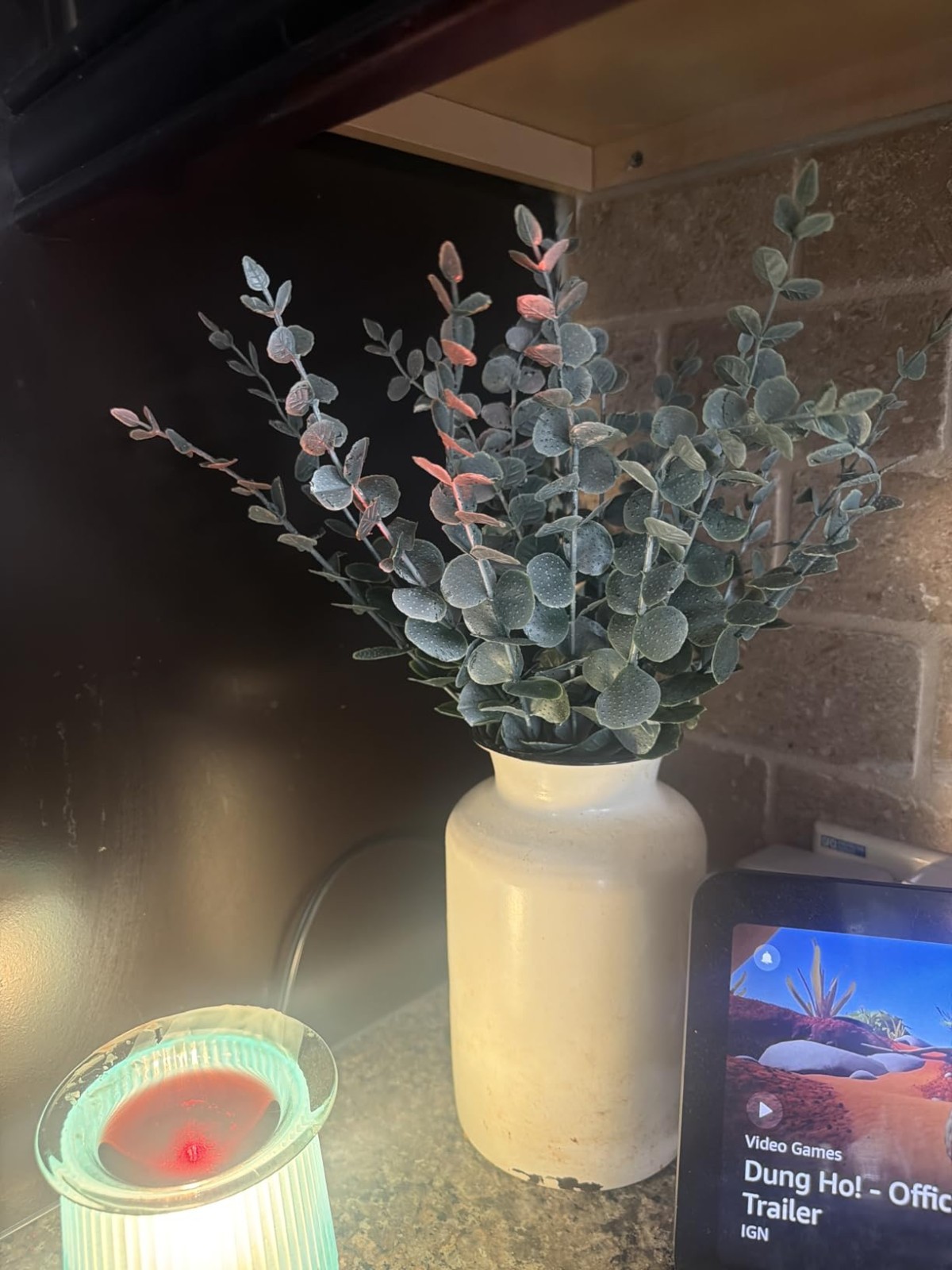 40PCS Artificial Eucalyptus Stems Real Touch Faux Greenery for Home Decor