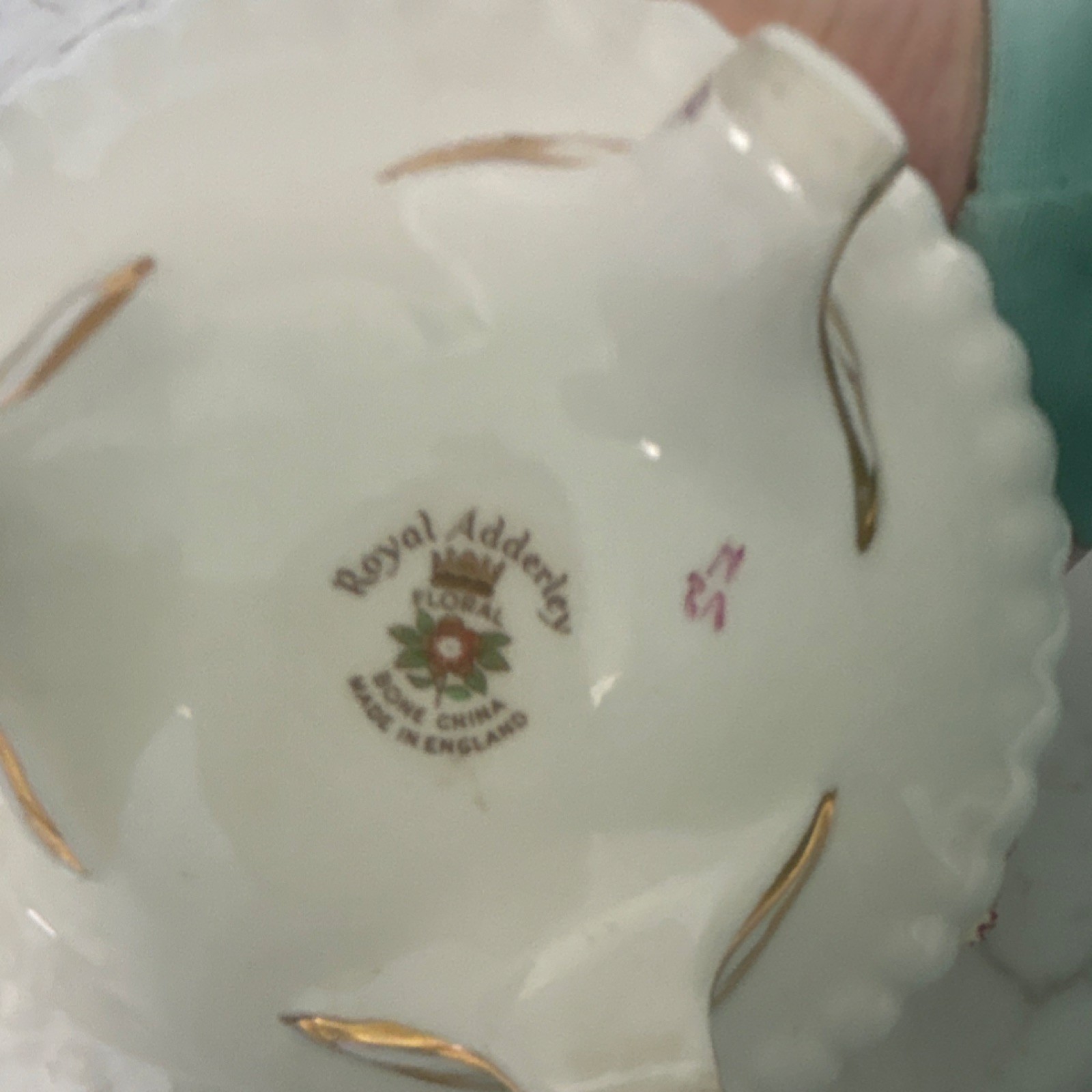 Royal Adderley Bone China Floral Centerpiece Rose Daisy Carnation Multicolor