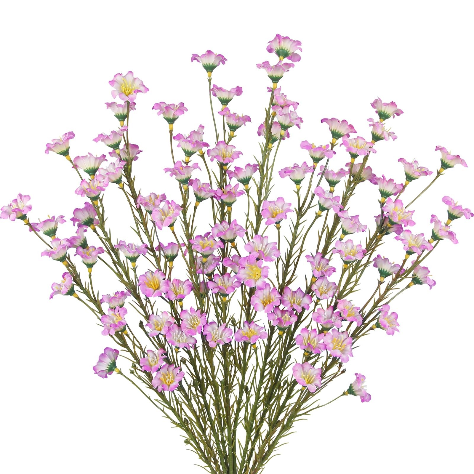10 Pcs Artificial Wildflowers with Stems Bulk Silk Spring Flowers 21″ Fake Fo…