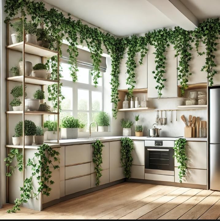 Faux Ivy Garland 12PCS 84FT Artificial Hanging Vine Wall Decor for Home Garden