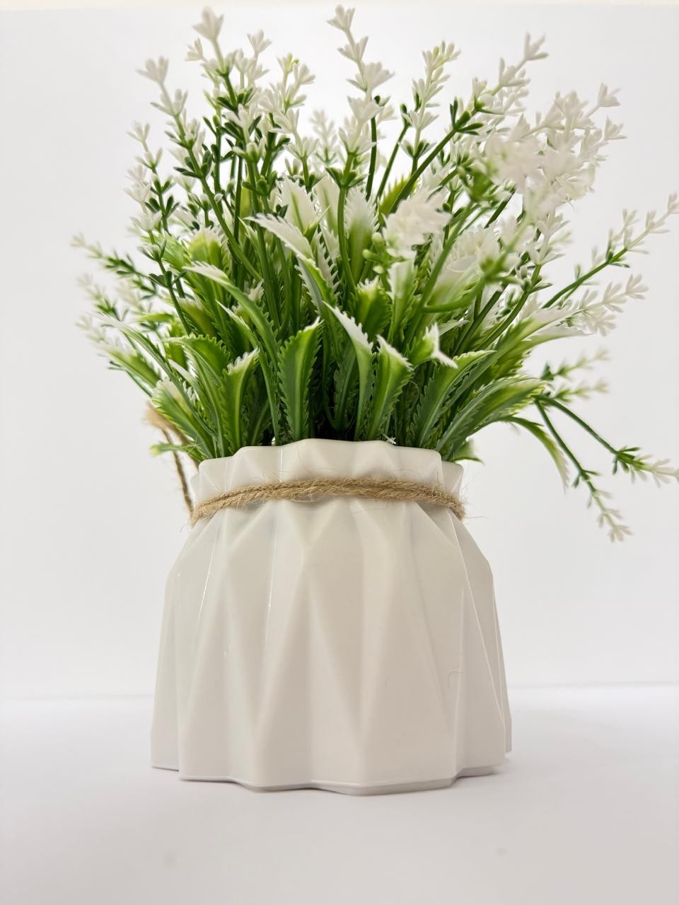 Artificial Lavender Plant Rustic Farmhouse Floral Arrangement Cottage Decor