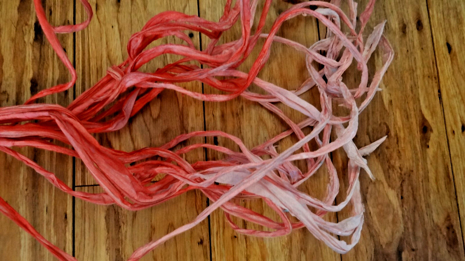 Set 5 Large Pastel Crepe Paper Wired Branches Handmade Italian Paper 24”