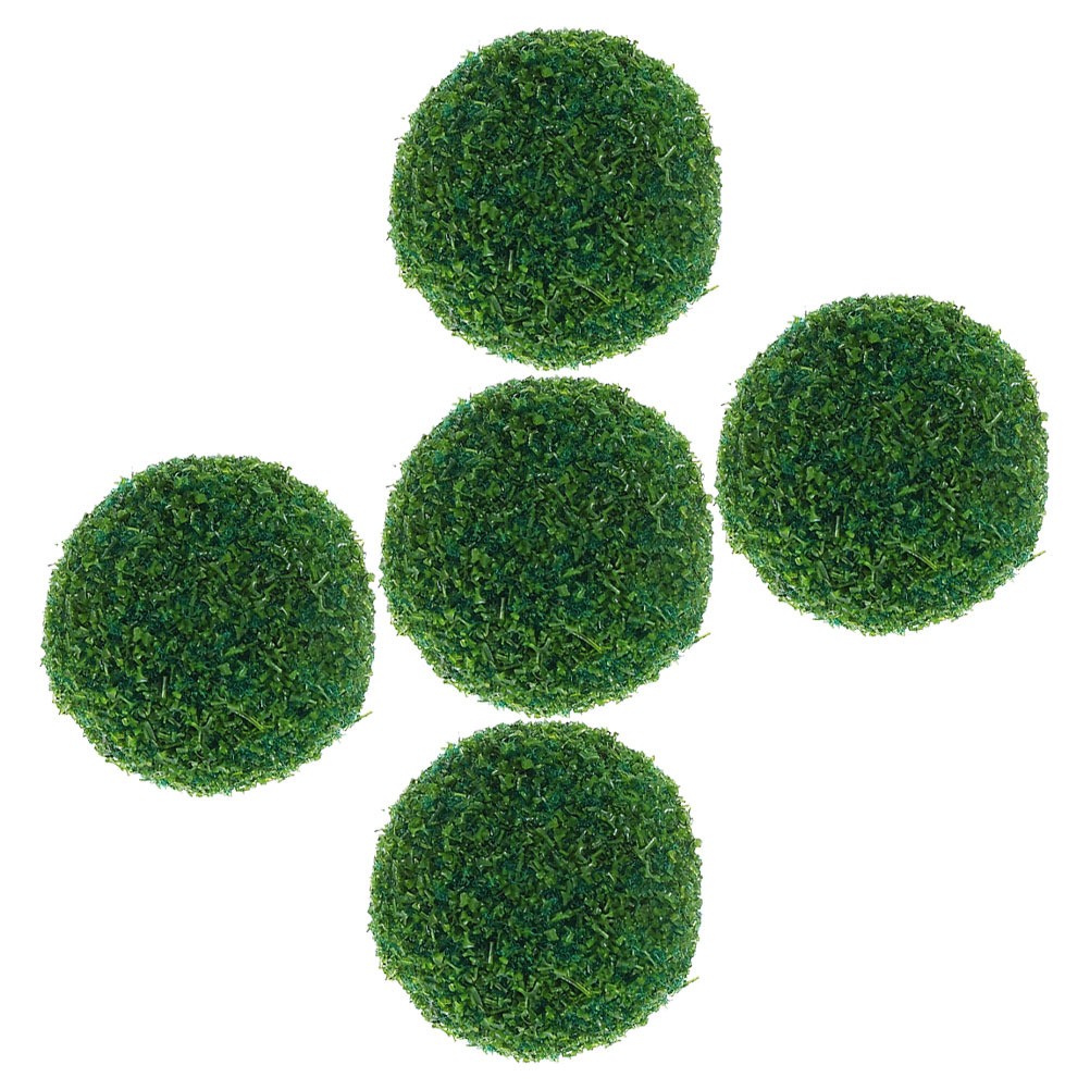 5 Pcs Faux Green Topiary Artificial Decorative for Outdoor Indoor Use