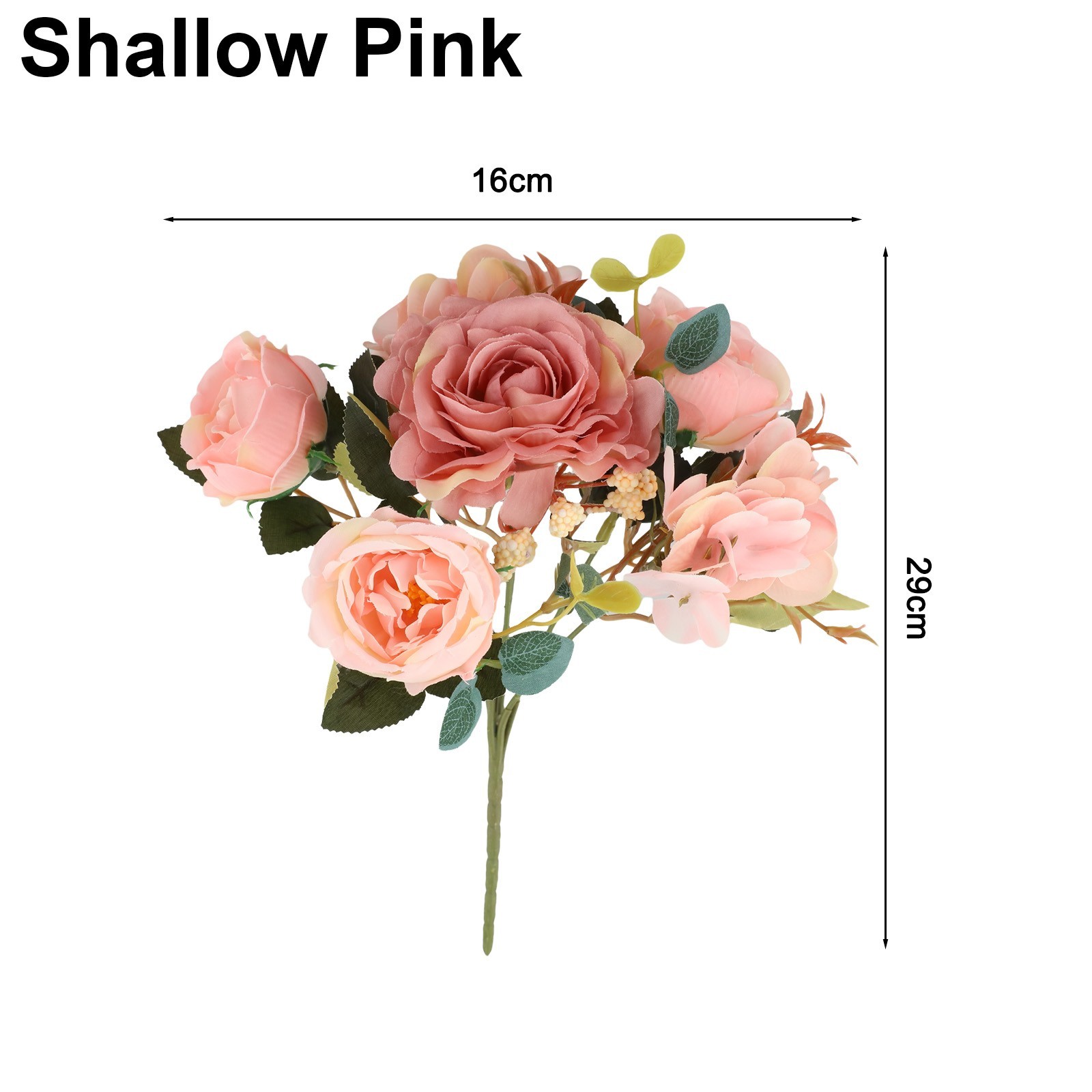 Silk Flowers Artificial Peony Bouquet for Autumn For Weddings and Decor