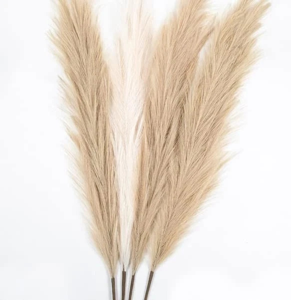 43″/ 3.6 ft Pampas Grass Tall 4 Pcs – Artificial Large Decor for Floor Vase Room