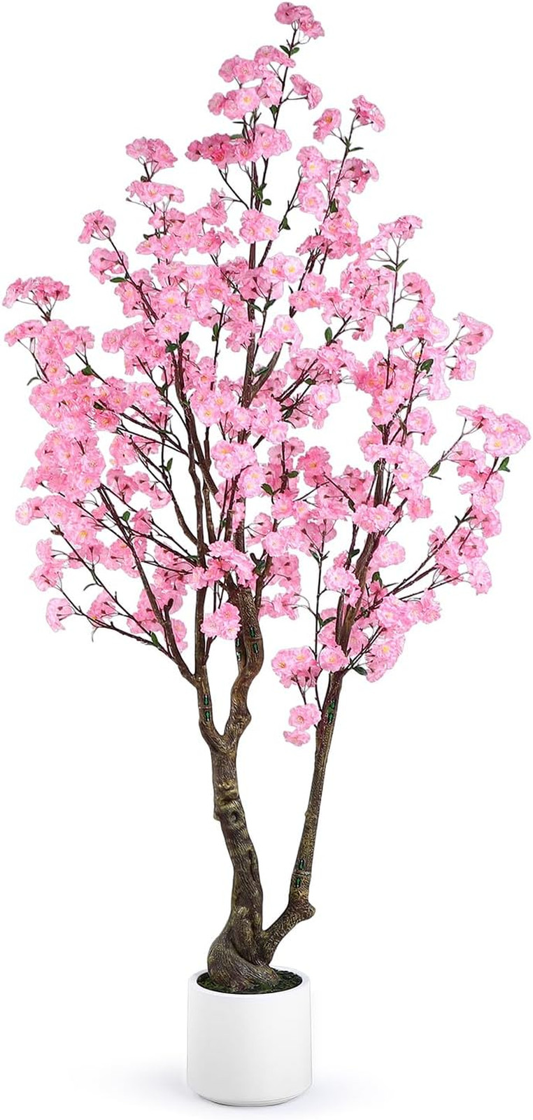 7FT Artificial Cherry Blossom Tree with White Pot for Home & Wedding Decor