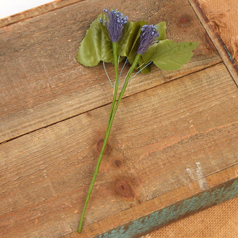Blue Artificial Berry Cluster Pick- True Vintage | 6 Pieces