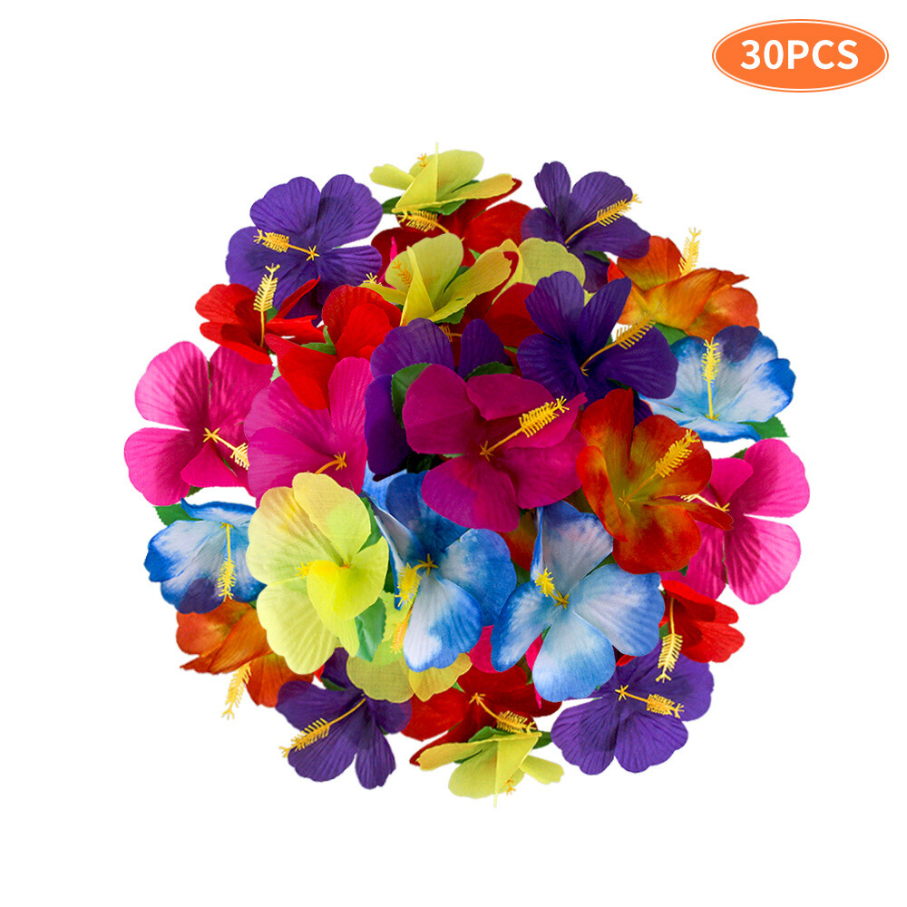 36 Pcs Fake Flower Tropical Party Decoration Supplies Artificial Flora Desktop